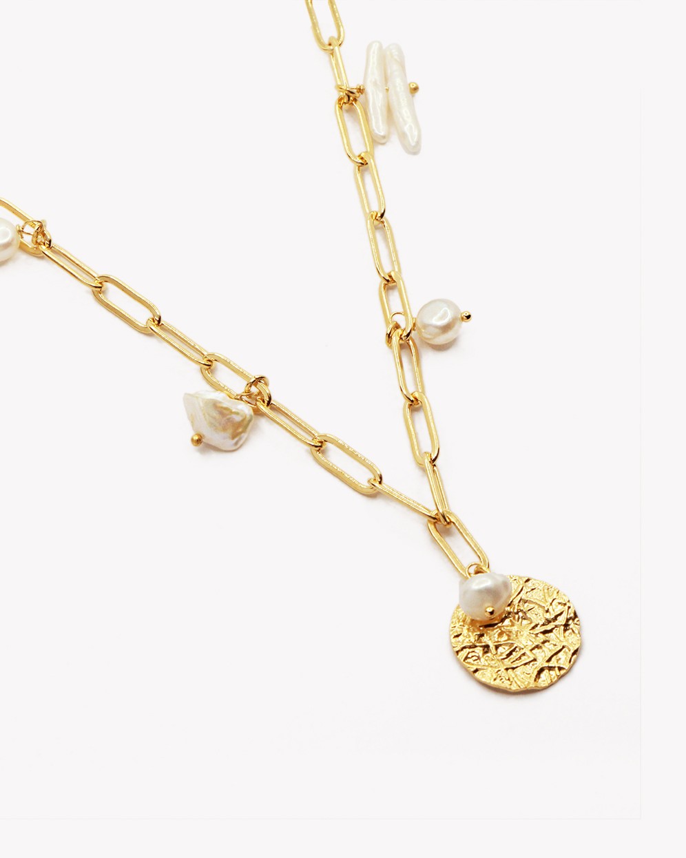 Paloma bijoux - Collier médaille effet brossé à personnaliser