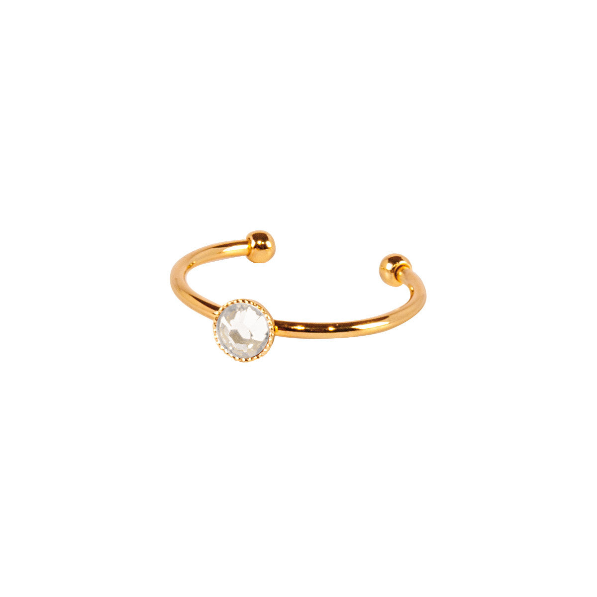 Bague Crystal blanc