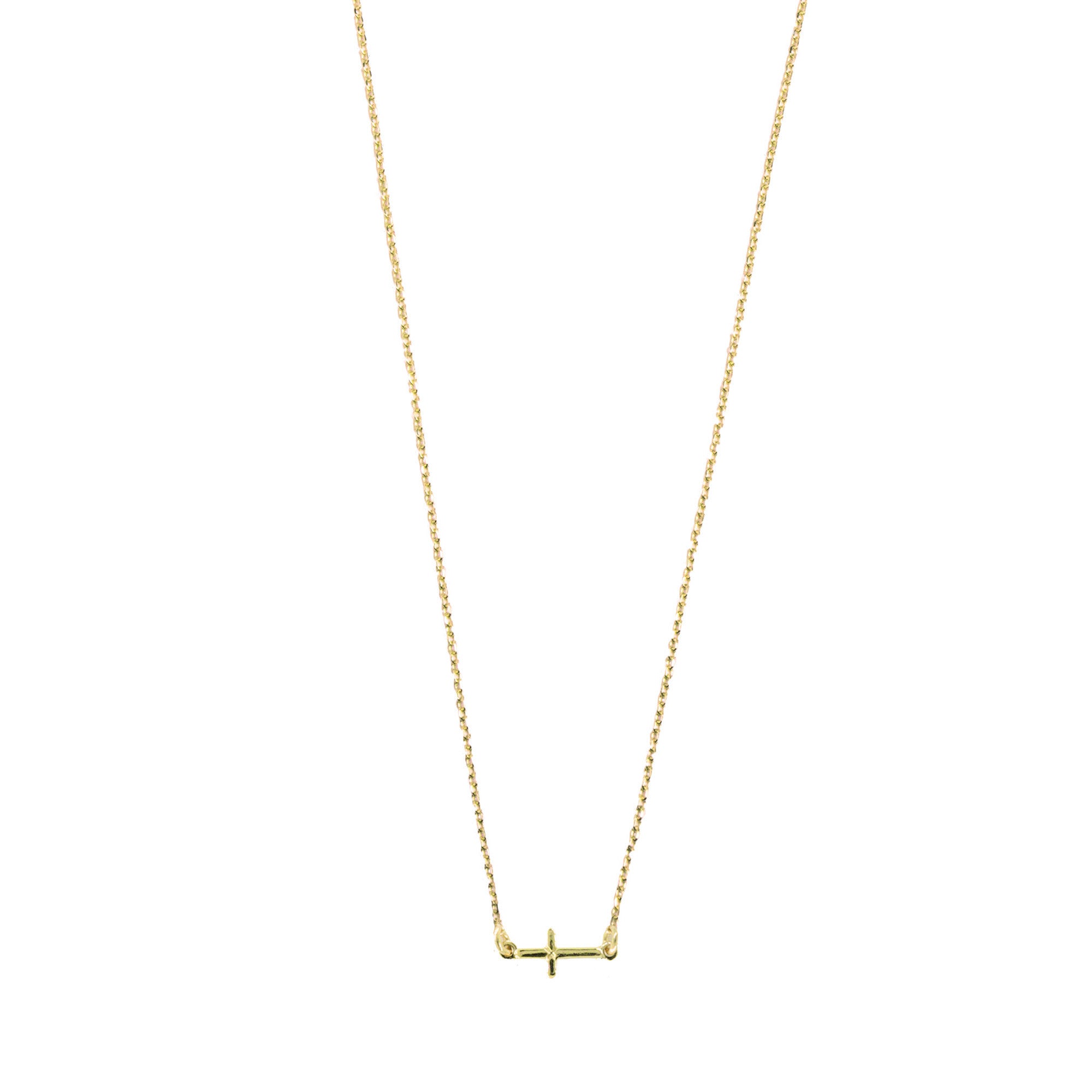 Collier Discrete Croix